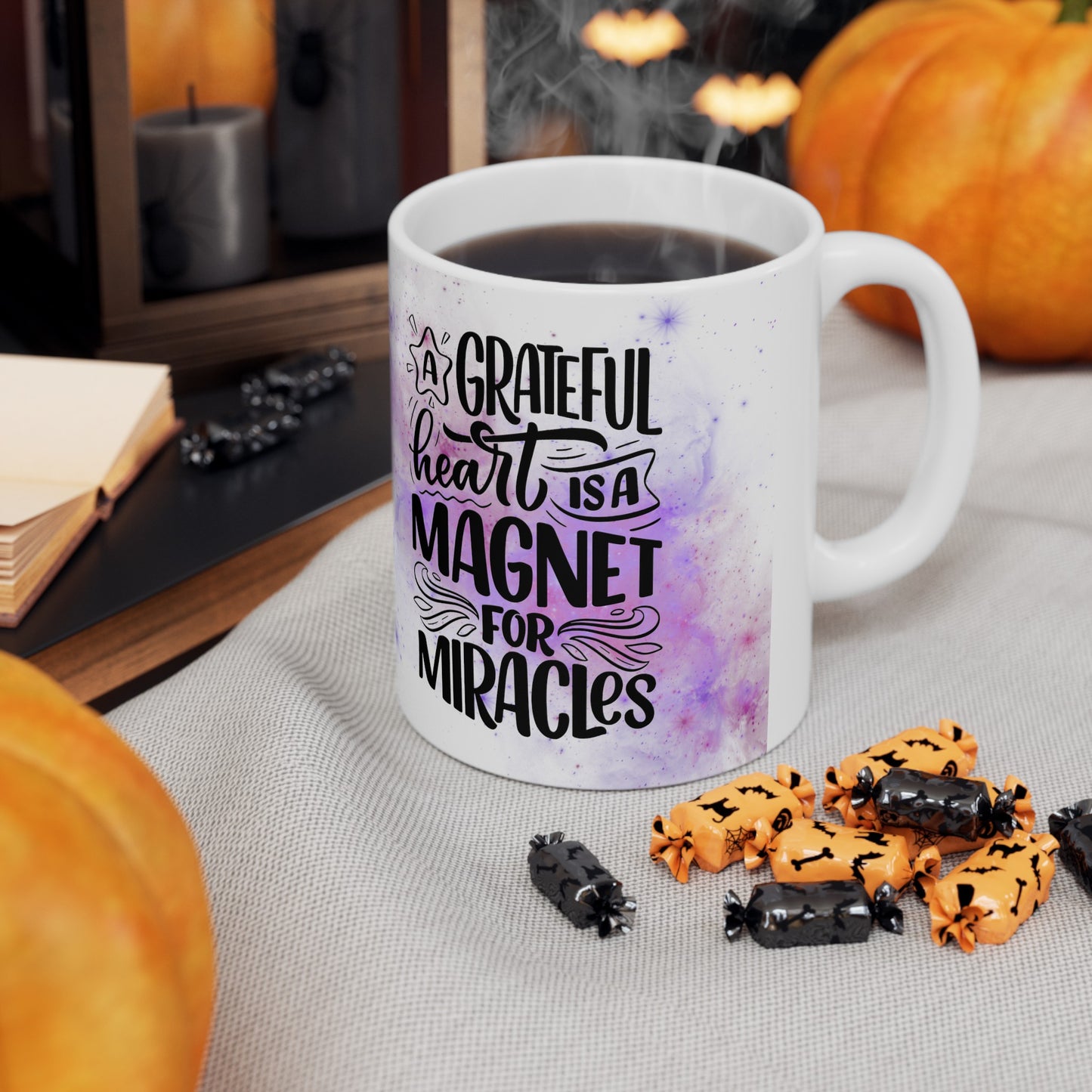 A Grateful Heart Is A Magnet For Miracles Mug || Inner Harmony Ink