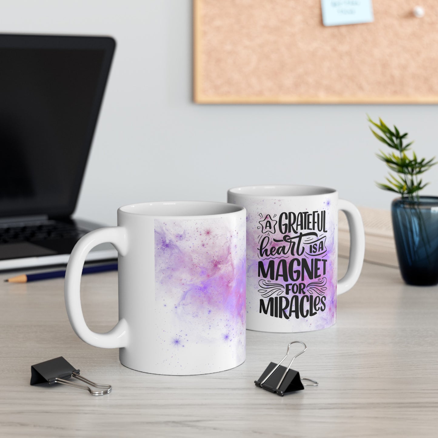 A Grateful Heart Is A Magnet For Miracles Mug || Inner Harmony Ink